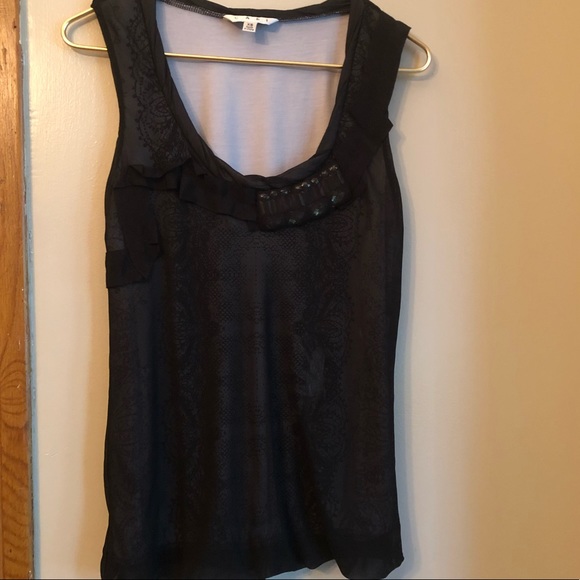 CAbi Tops - Cabi Sheer Jeweled Tank Small